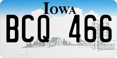 IA license plate BCQ466