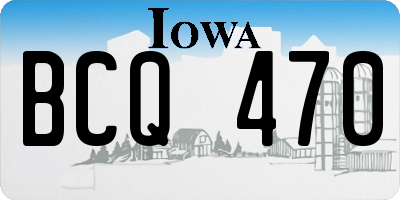 IA license plate BCQ470