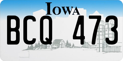 IA license plate BCQ473