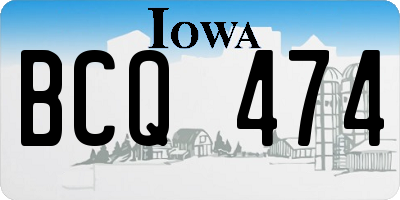 IA license plate BCQ474