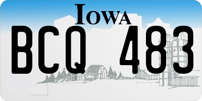 IA license plate BCQ483