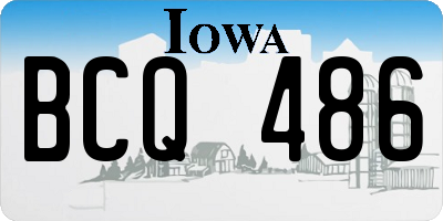 IA license plate BCQ486
