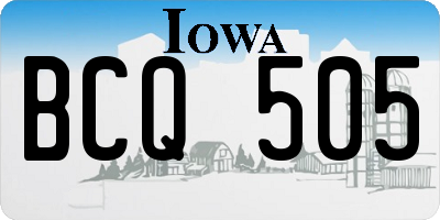 IA license plate BCQ505