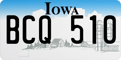 IA license plate BCQ510