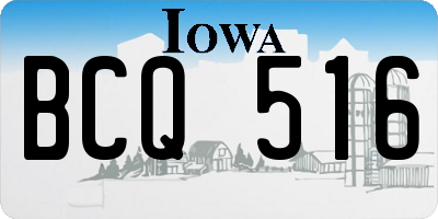 IA license plate BCQ516