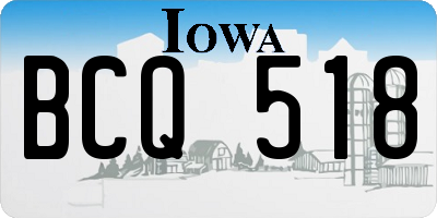 IA license plate BCQ518