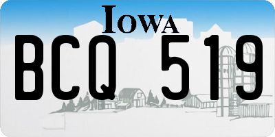 IA license plate BCQ519