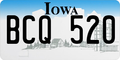 IA license plate BCQ520