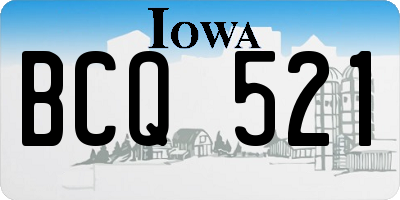IA license plate BCQ521