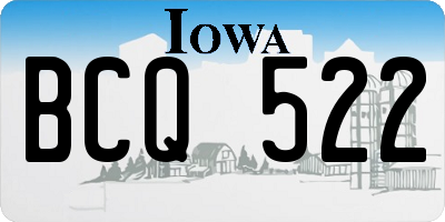 IA license plate BCQ522