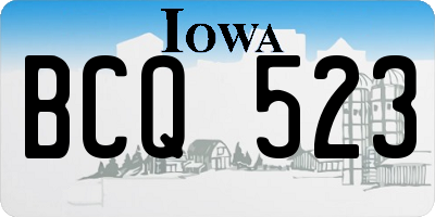 IA license plate BCQ523