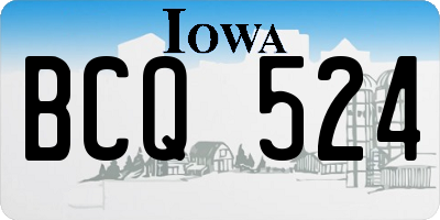 IA license plate BCQ524