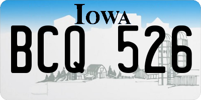 IA license plate BCQ526