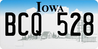 IA license plate BCQ528