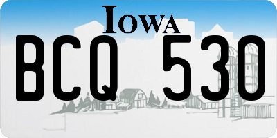 IA license plate BCQ530