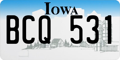 IA license plate BCQ531