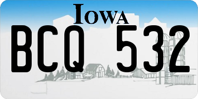IA license plate BCQ532