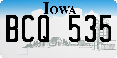 IA license plate BCQ535