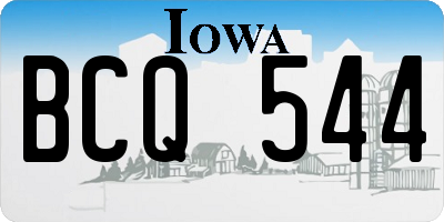 IA license plate BCQ544