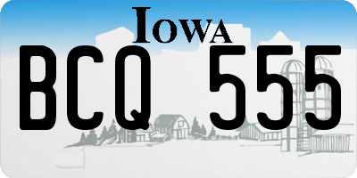 IA license plate BCQ555