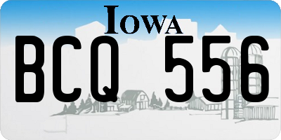 IA license plate BCQ556