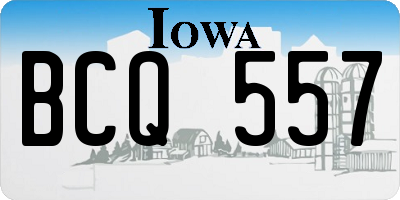 IA license plate BCQ557
