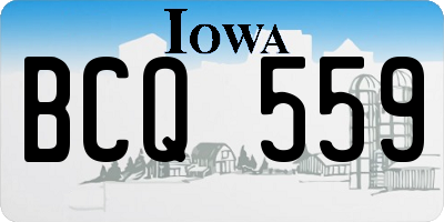 IA license plate BCQ559