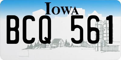 IA license plate BCQ561