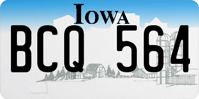 IA license plate BCQ564