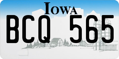 IA license plate BCQ565