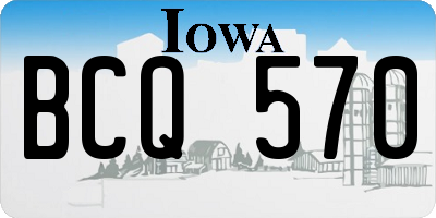 IA license plate BCQ570