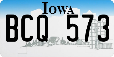 IA license plate BCQ573