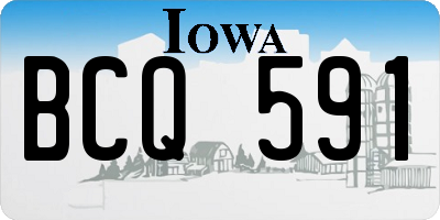 IA license plate BCQ591