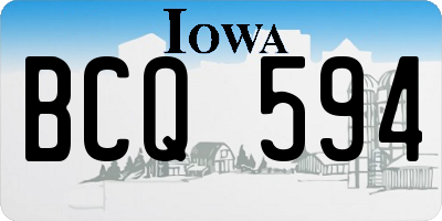 IA license plate BCQ594
