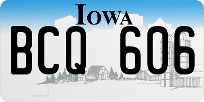 IA license plate BCQ606