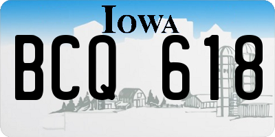 IA license plate BCQ618