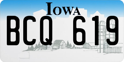 IA license plate BCQ619