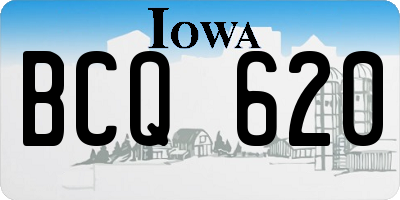 IA license plate BCQ620