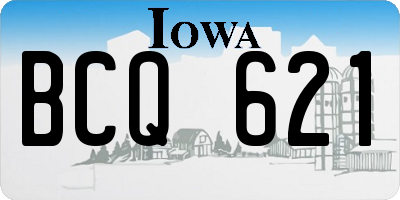 IA license plate BCQ621