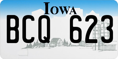 IA license plate BCQ623