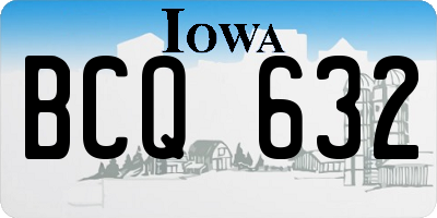 IA license plate BCQ632