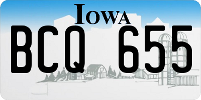 IA license plate BCQ655