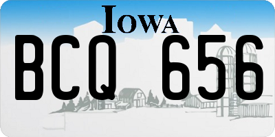IA license plate BCQ656