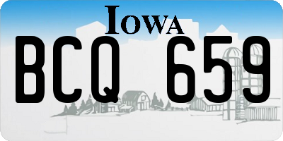 IA license plate BCQ659