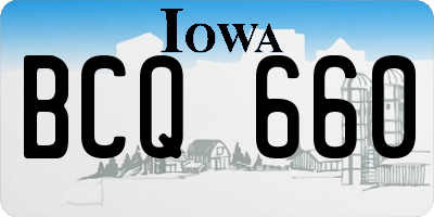 IA license plate BCQ660