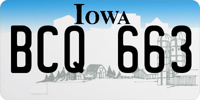 IA license plate BCQ663