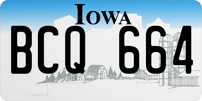 IA license plate BCQ664