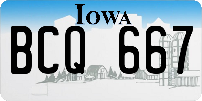 IA license plate BCQ667