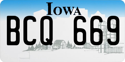 IA license plate BCQ669