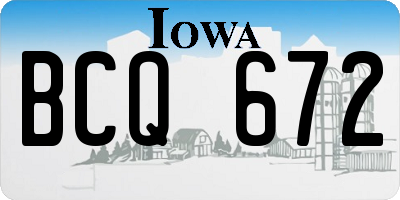 IA license plate BCQ672